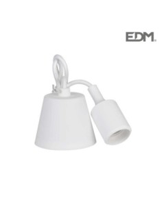 COLGANTE DE SILICONA E27 60W BLANCO (98,4 CM) EDM