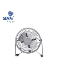 Mini Ventilador sobremesa USB 4W Gris