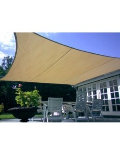 VELA SOMBRA JARDIN CUADRADA 3,6 3,6M BEIGE