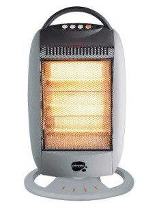 ESTUFA ELEC SUELO 1200W HALOGENA OSCILANTE VIVAH