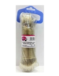 CUERDA FORRADA 04MM ACERO-PVC BL VIVAH 20 MT