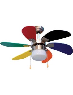 VENTILADOR TECHO 45W ASPAS 85 M 3 VEL, MULTICOLOR CC65085