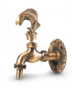 GRIFO DECORATIVO BRONCE PEZ