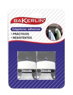 Colgador adhesivo Mod.84 blanco 2pzs.