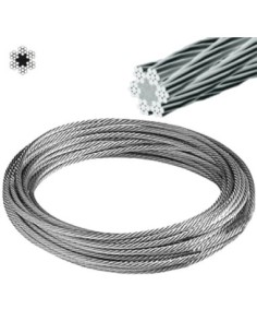 CABLE ACERO GALVANIZADO RECUBIERTO PVC 3MM   METRO