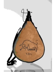 BOTA VINO RECTA 1,5LT CUERO SERRAJE POCKET LAKEN