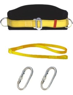 CINTURON DE SEGURIDAD+ CUERDA+ 2 MOSQUETONES TRYUN