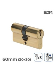 BOMBIN LATON 60MM (30+30MM) CON 3 LLAVES DE SERRETA INCLUIDAS EDM