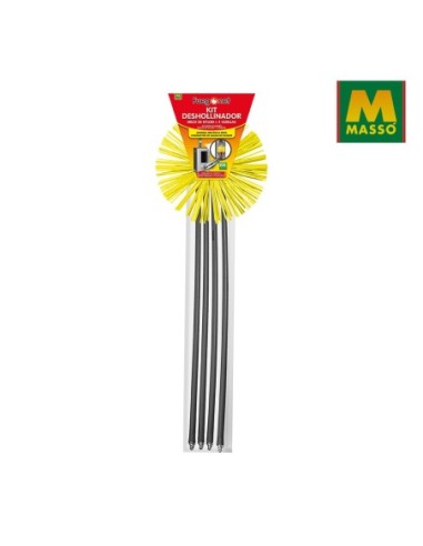 KIT DESHOLLINADOR 4 VARILLAS ERIZO NYLON 200MM