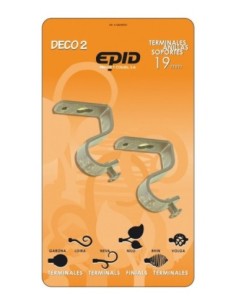 SOPORTE BARRA CORT 19MM TECHO METAL CREM 2 PZ