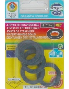 JUNTA FONTAN PLANA 1' 5PZ GOMA S M 5 PZ