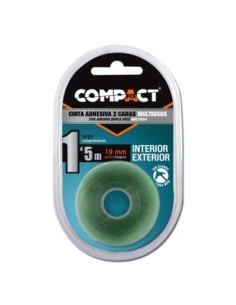 CINTA ADHESIVA DOBLE CARA MULTIUSO 1,5M 19MM