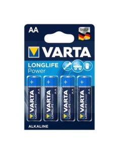 PILA ALCALINA LR06 AA 1,5V LONGLIFE POWER VARTA 4 PZ