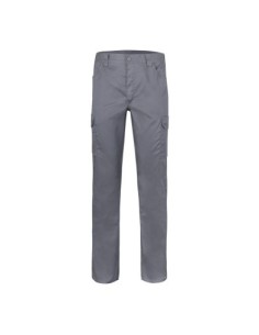 Pantalon tergal, gris multibolsillos