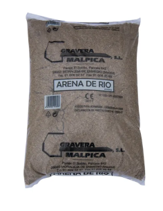 Arena de río de 0 a 4 mm 15 kg beige