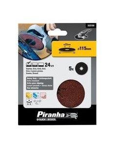 DISCO LIJA 115 22MM GRANO 80 5PZ P-AMOLADORA