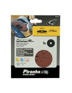 DISCO LIJA 115 22MM GRANO 40 5PZ P-AMOLADORA