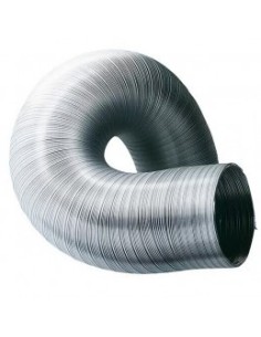 TUBO E -AIRE 120MM 1MT COMP, ALU ALUM ALU ESPIR ESPIROF 1 MT