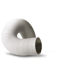 TUBO E TRACCION AIRE 120MM 1MT COMP. ALU BL ALU ESPIR ESPIRO