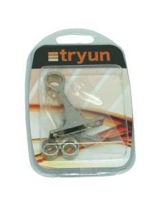 CASQUILLO Y SOPORTE CENTRAL TUBO ARMARIO 12MM NIQUEL 3PZS