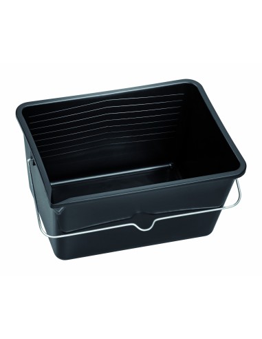 CUBETA NEGRA CON REJILLA 16L