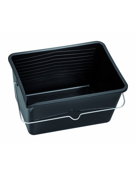 CUBETA NEGRA CON REJILLA 16L
