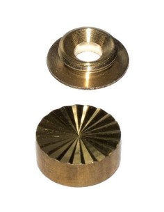 EMBELLECEDOR FACETADO 16MM LATON 4PZS