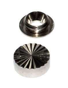 EMBELLECEDOR FACETADO 16MM NIQUEL 4PZS