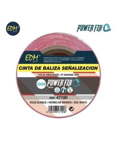 CINTA DE BALIZA BLANCA-ROJA 200M   50MM EDM