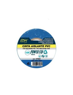 CINTA AISLANTE 10M  19MM AZUL EDM