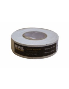 CINTA AISLANTE 10MT 19MM NIVEL PVC BLANCA