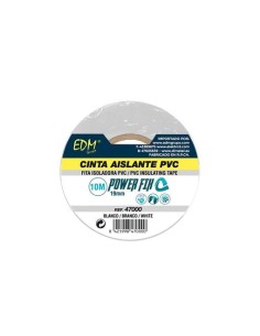 CINTA AISLANTE 10M   19MM BLANCA EDM