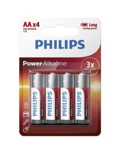 PILA PHILIPS ALKALINA LR06 AA (BLISTER 4 PILAS)