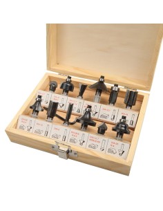 SET 12PZAS BROCA DE CARBURO PARA ROUTER