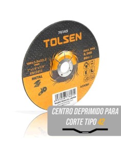 DISCO DE CORTE METAL 115 3.0 22.2MM