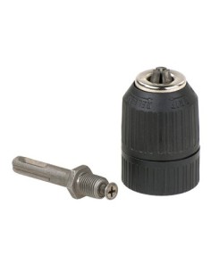 Portabroca automatico plastico 1,5 13mm  1-2 con adaptador SDS+