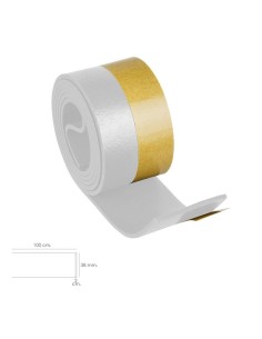BURLETE ADHESIVO PVC 1M   BLANCO