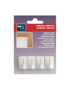 COLGADOR PORTAVISILLO 118 85 14MM ADH BL INOFI  4 PZ