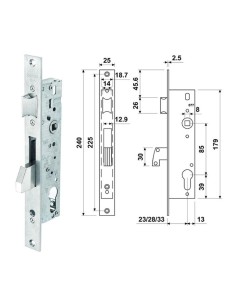 CERRADURA METAL INO  C-CERRADERO 28
