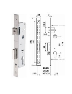 CERRADURA 3430 28 85 CC INO