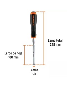 Formón con mango confort grip   10 mm