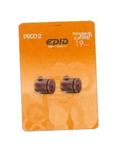 SOPORTE BARRA CORT 19MM LATERAL MET CREM 2 PZ