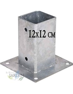 ANCLAJE CEMENTO POSTE 12 12 FIJACION SUELO