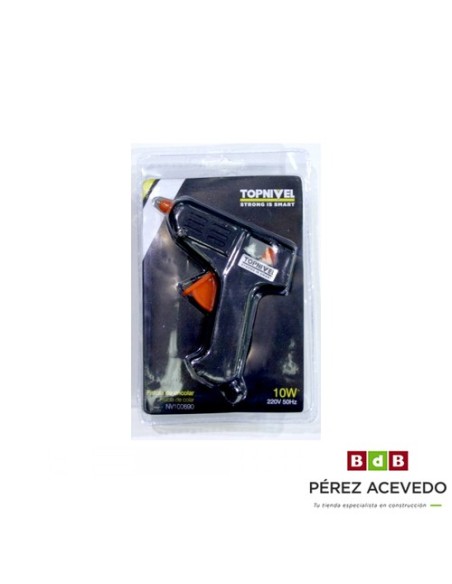 PISTOLA ENCOLAR TERMOFUSIBLE 10W CON GATILLO NIVEL