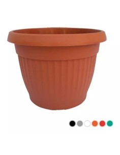 MACETA COLOSSEO+PLATO+DRENAJE 35 28CM