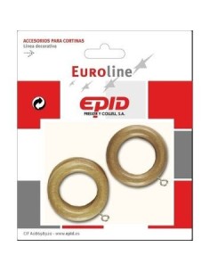 ANILLAS MADERA NATURAL 18 MM, 10PIEZAS 022660110