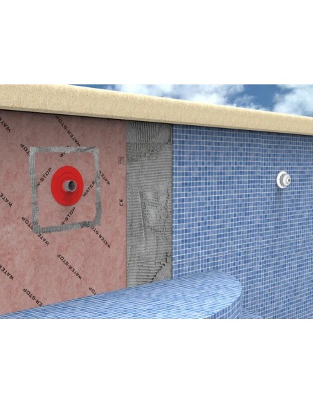 Manguito elástico de sellado para tuberías de 90-128mm para piscinas 5 unidades IG60022