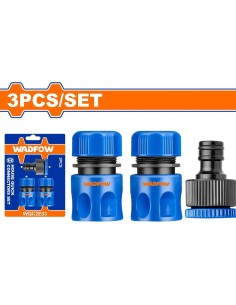 JUEGO 3PZS CONECTORES DE MANGUERA WADFOW
