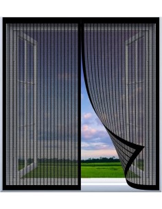 MALLA ANTI INSECTOS PUERTA VELCRO NEGRO 130 150