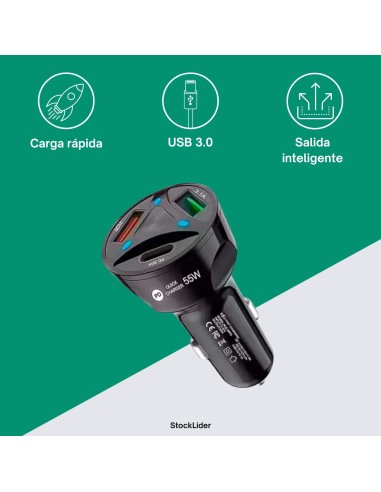 Cargador USB para coche